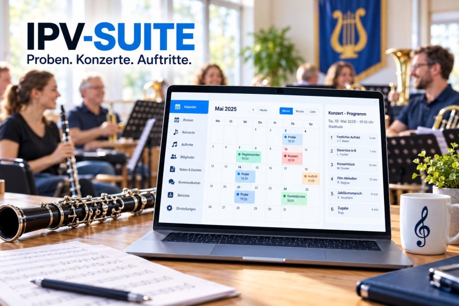 Proben und Auftritte mit Programm im Kalender